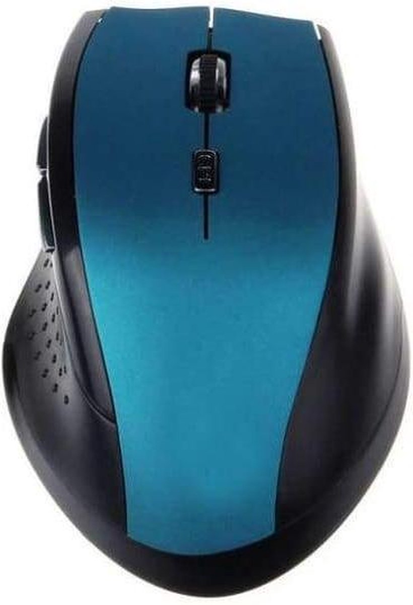 Draadloze Muis Met 6 Knoppen 3200 DPI LED Optical Donkerblauw