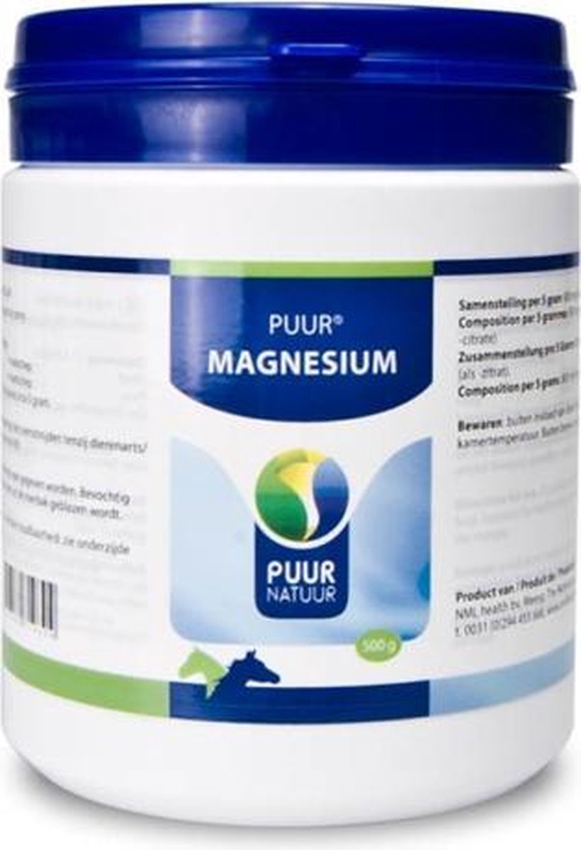 Puur natuur magnesium voor paard en pony - 500 gr - 1 stuks