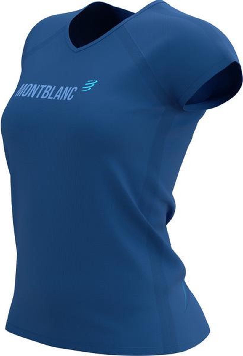 Compressport Training Shirt Dames - blauw - maat M