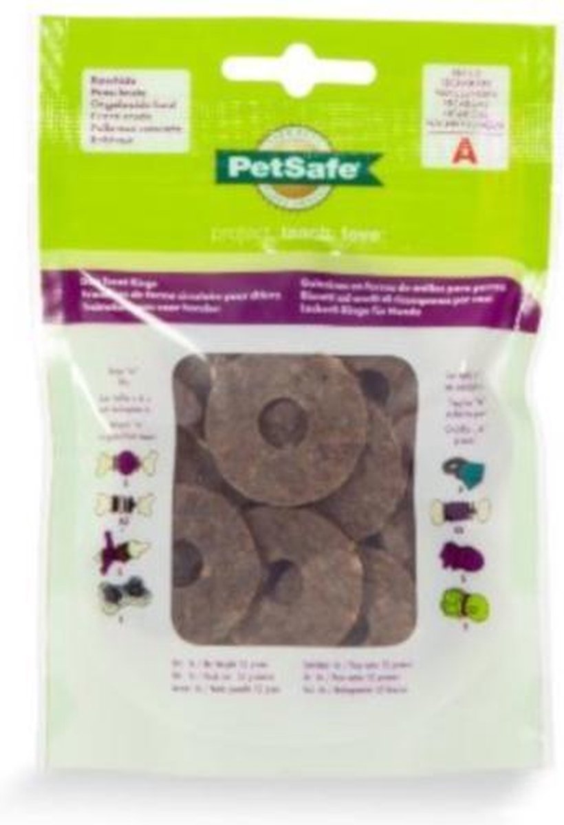 Petsafe Kauwringen Bristle Bone/bouncy Bone Rawhide Bruin Xs/s