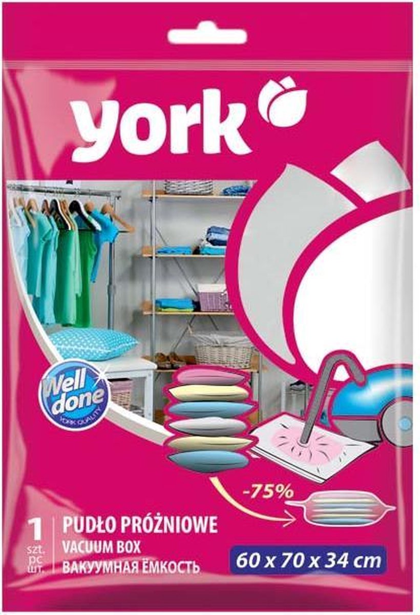 Vacuüm opbergzakken York 60x70x34 cm - 1 st.