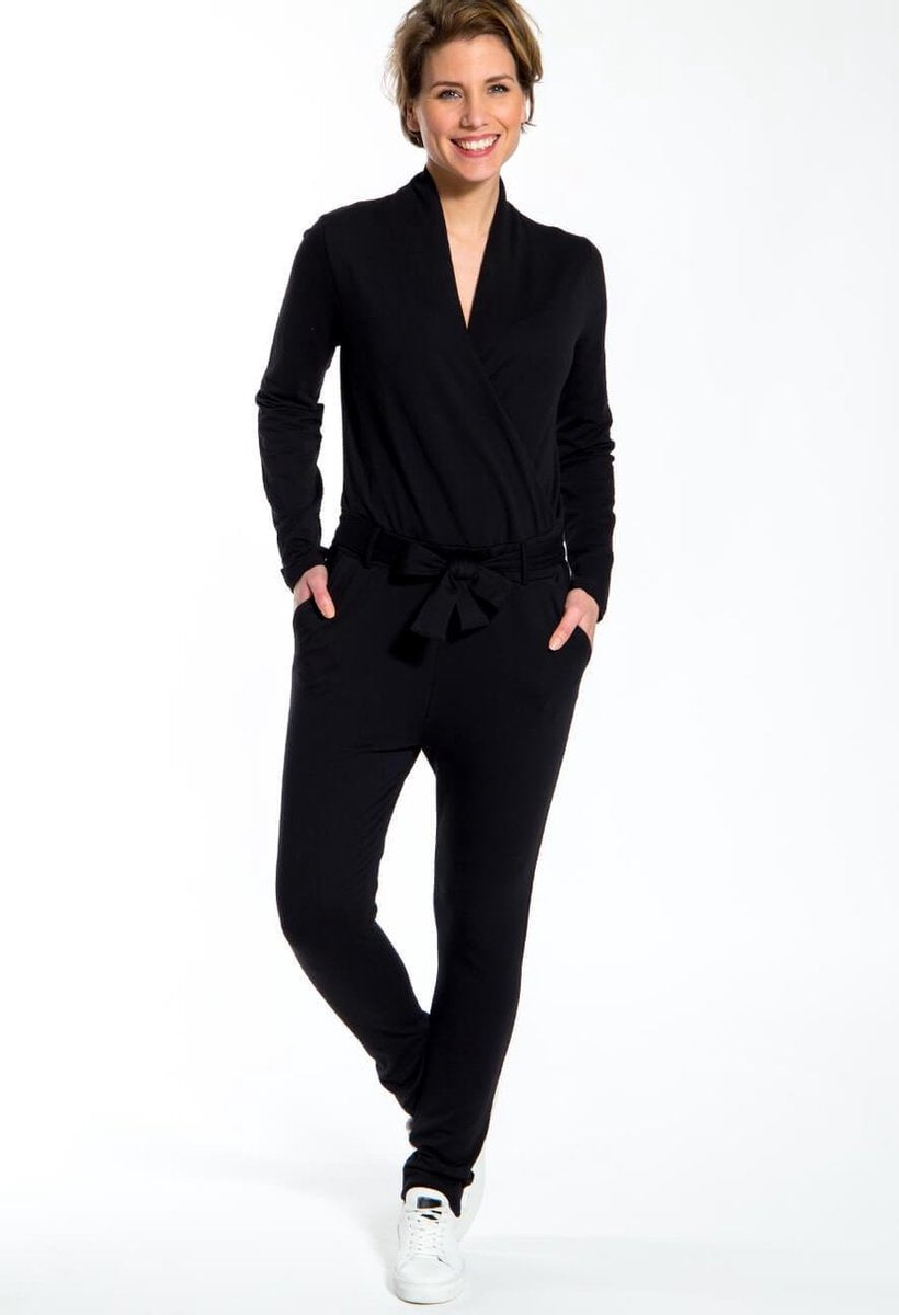 Zwarte Jumpsuit van Je m'appelle - Dames - Maat L - 3 maten beschikbaar