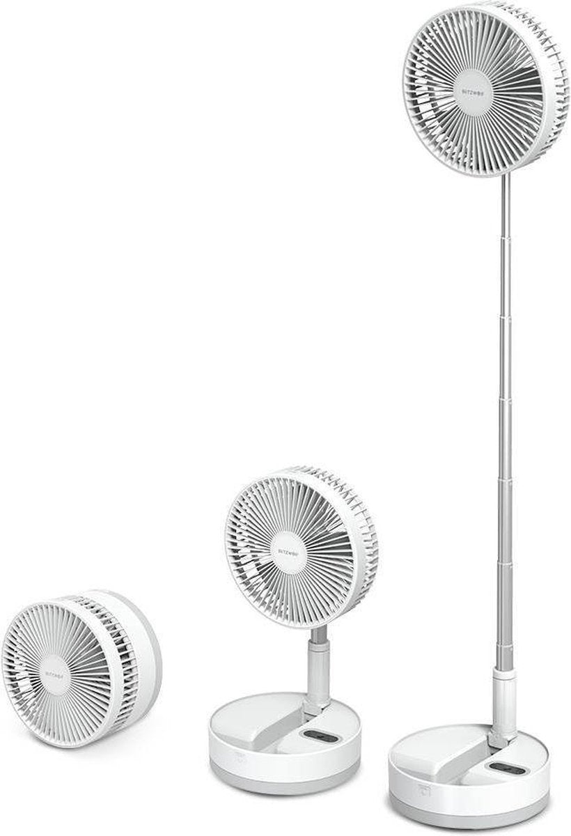 Opvouwbare ventilator met afstandsbediening - BWFUN7- wit - BlitzWolf