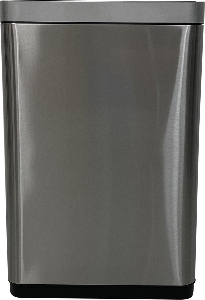 4cookz® Iowa Duo sensor afvalscheidingsprullenbak 2x 22 L - mat RVS