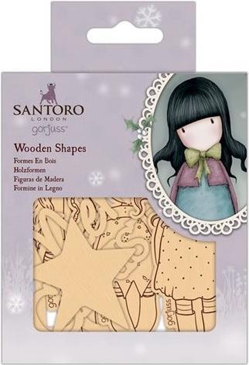 Houten vormen(10 pak) - Santoro