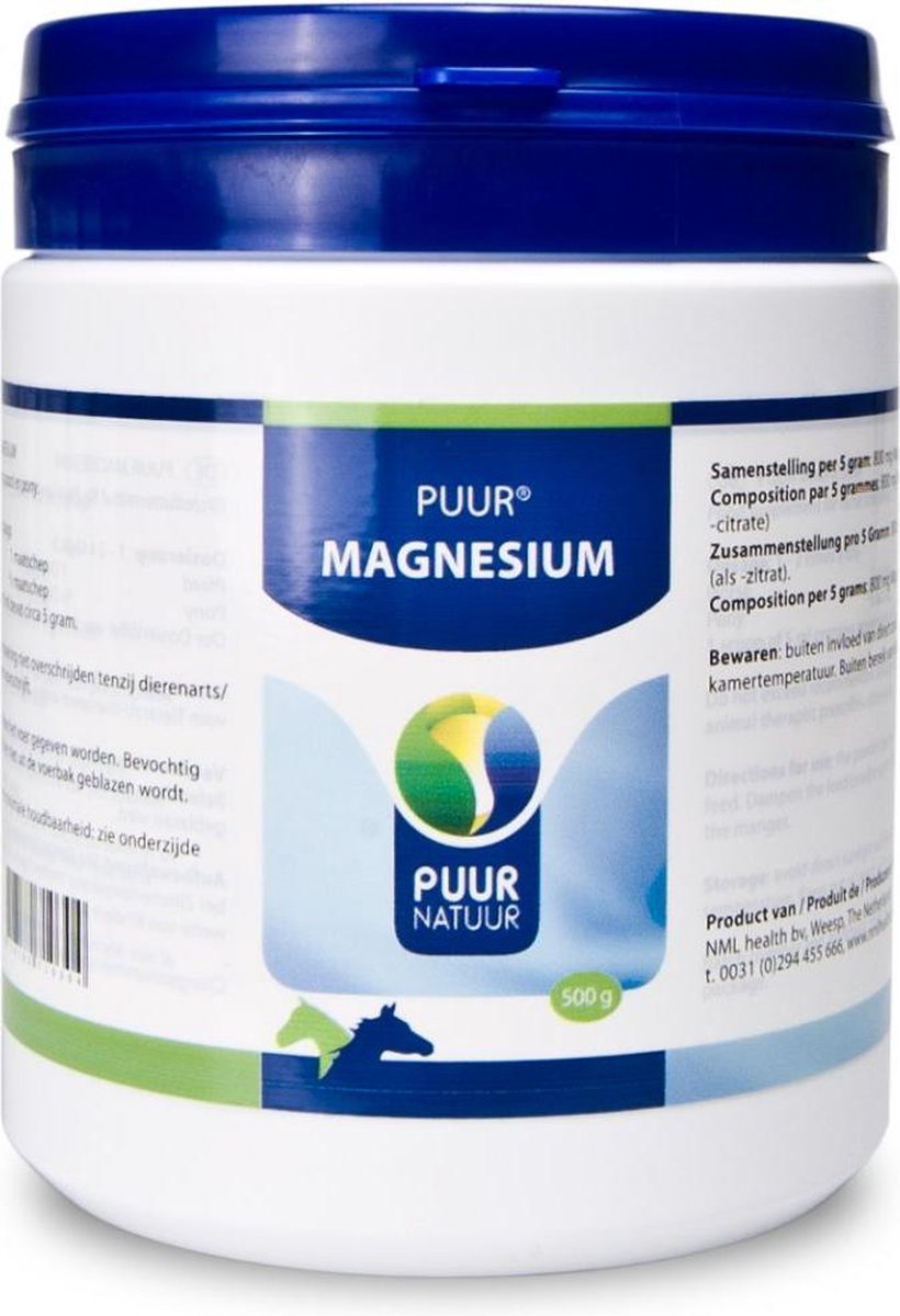 Puur natuur magnesium voor paard en pony 500 gr