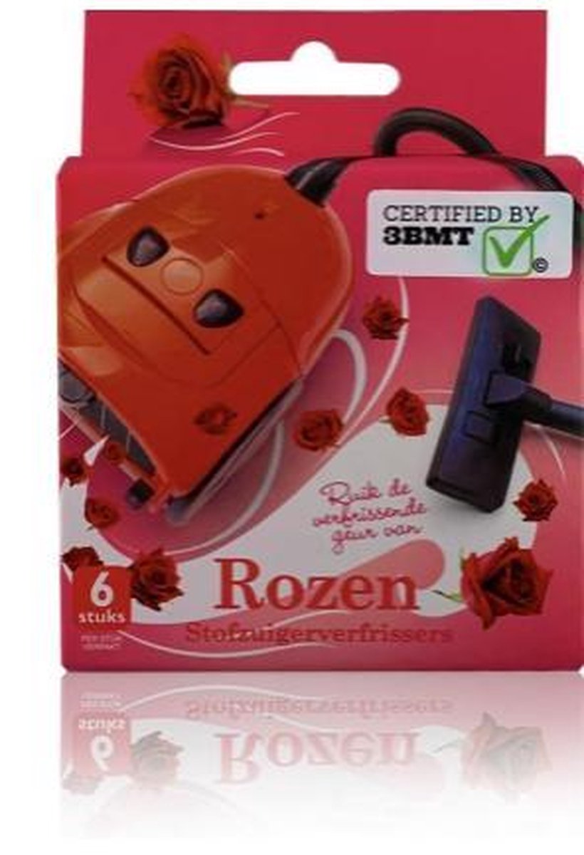Stofzuigerzakje - stofzuiger luchtverfrisser - geur Rozen - 6 stuks - geurzakjes - verfrisser - Luchtje - stofzuigerverfrissers - voor in de stofzuigerzak -