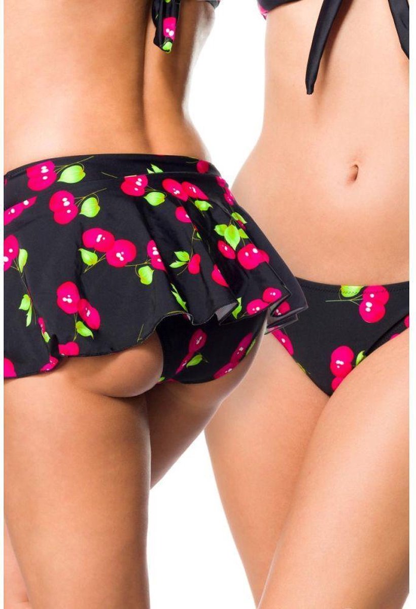Belsira Bikinirokje -S- Vintage Zwart/Roze