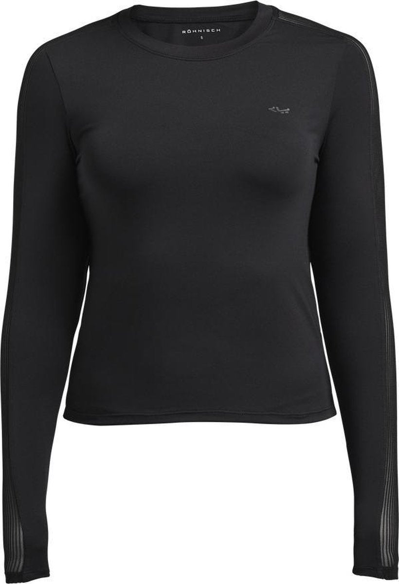 Röhnisch Sportshirt Mesh Block Longsleeve Dames Zwart Maat S