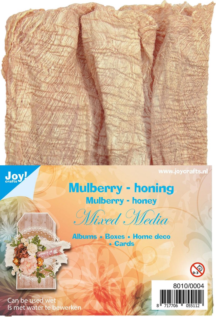 Joy!Crafts / Mulberry - Honing / Mixed Media / Boombastvezel / Home deco / Natuurlijke vezels