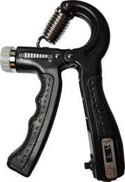 Pulvernutrition -Zwart Handtrainer 10 to 60kg met Vingertrainer - Handknijper- Knijphalter - Armtrainer – Gewichten - Hand knijper set - Handgripper - Hand gripper - grip - Onderarm trainer - Buigveer – Grip Trainer - Vinger - Hand spier - Fitness