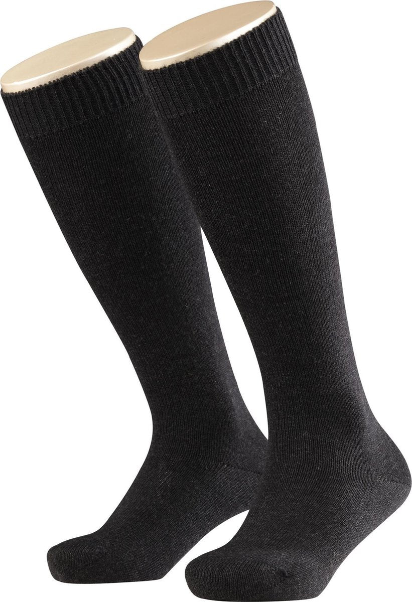 FALKE Comfort Wool Kinder Kniekous 11488 - Grijs 3080 anthra.mel Kinderen - 23-26