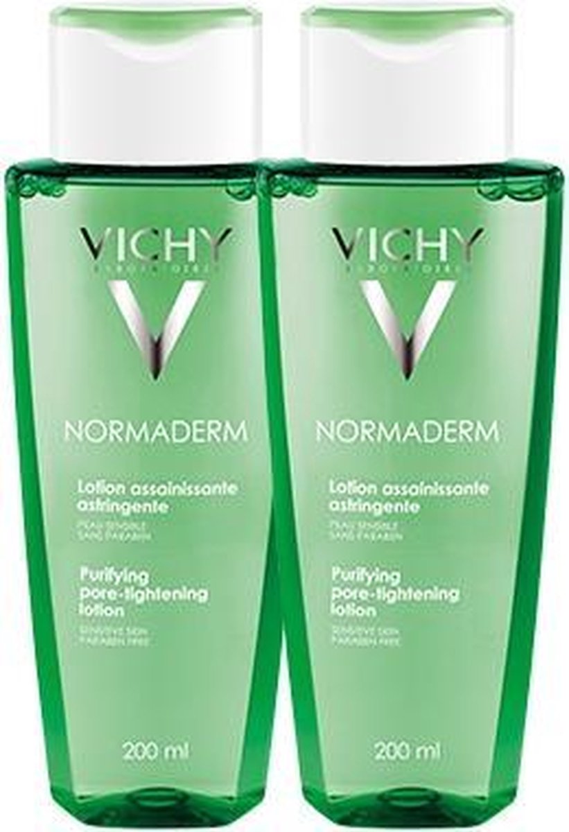 Vichy Normaderm Zuiverende reinigingslotion - 2 x 200 ml - Onzuivere Huid