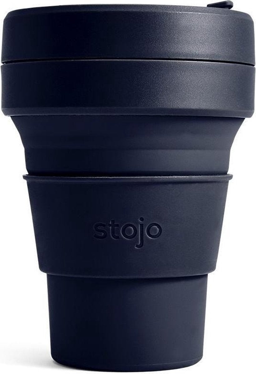 Stojo Pocket Cup Brooklyn - Samengevouwen Verpakking - 355 ml