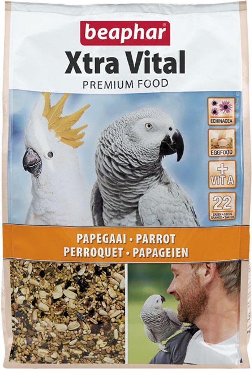 4x Beaphar XtraVital Papegaaienvoer 2