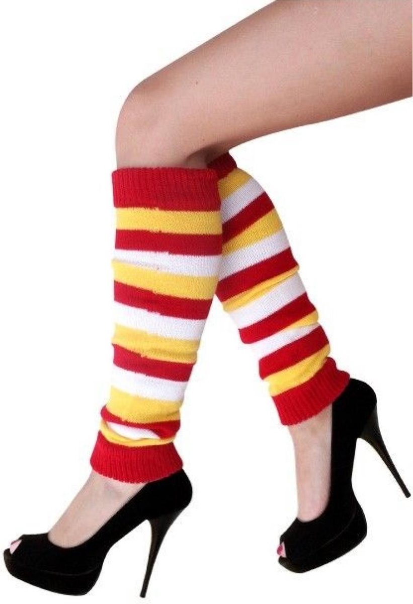 Beenwarmers rood/wit/geel