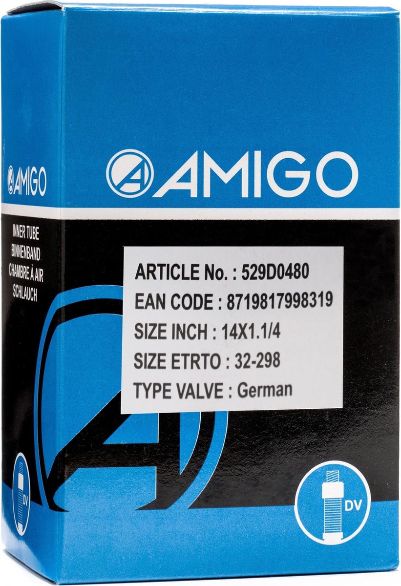 Amigo Binnenband - 14 inch - ETRTO 32-298 - Dunlop ventiel
