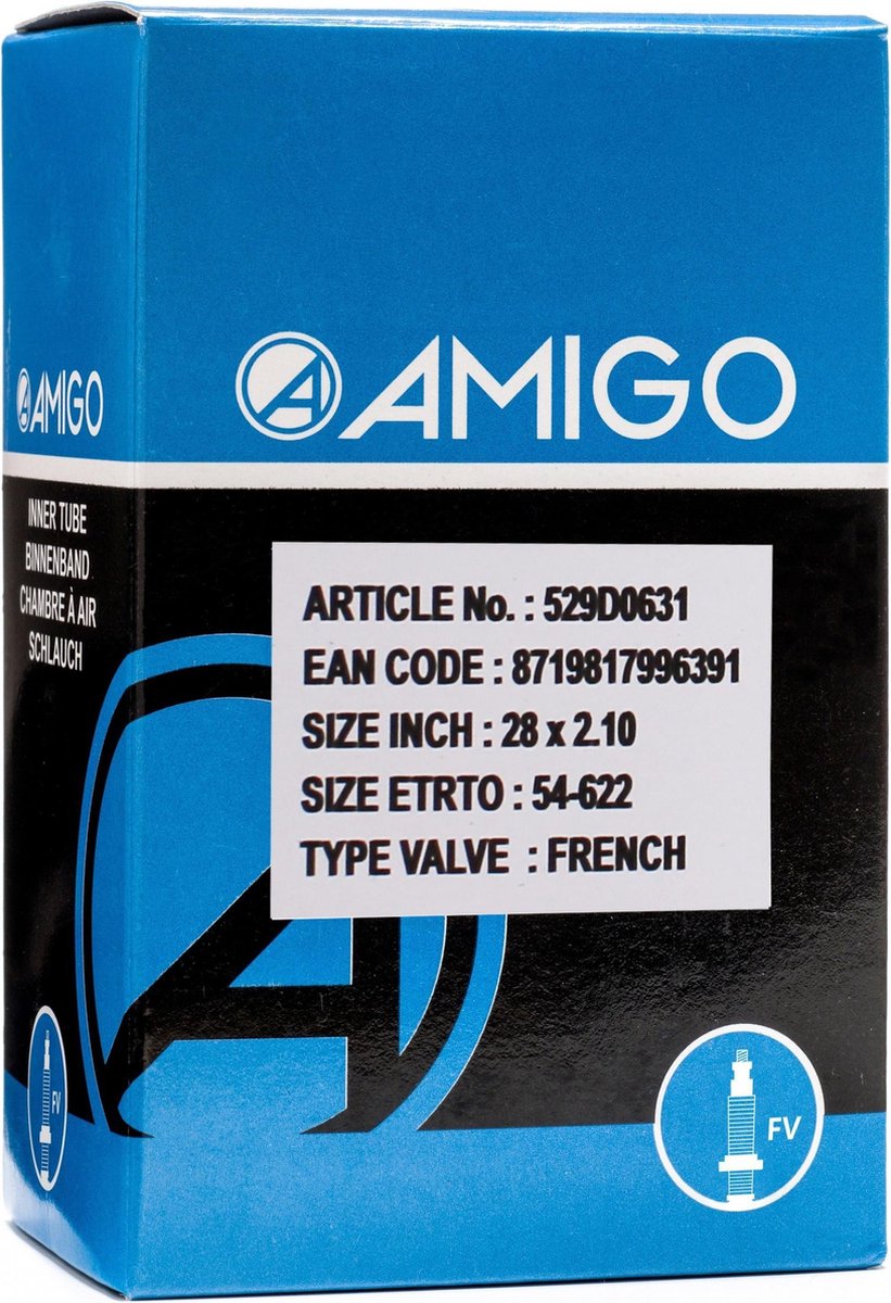 Amigo Binnenband - 28 inch - ETRTO 54-622 - Frans ventiel