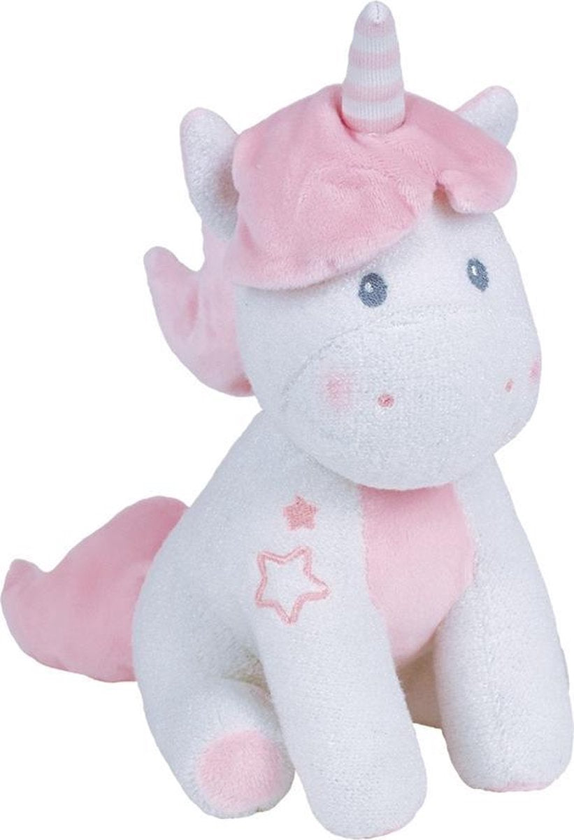 Luminou Knuffel Glow In The Dark - Eenhoorn 24 Cm Wit/roze