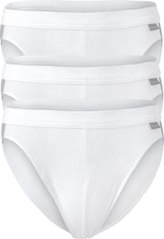 Actie 3-pack: Schiesser Cotton Stretch - Rio heren slips - wit -  Maat: S
