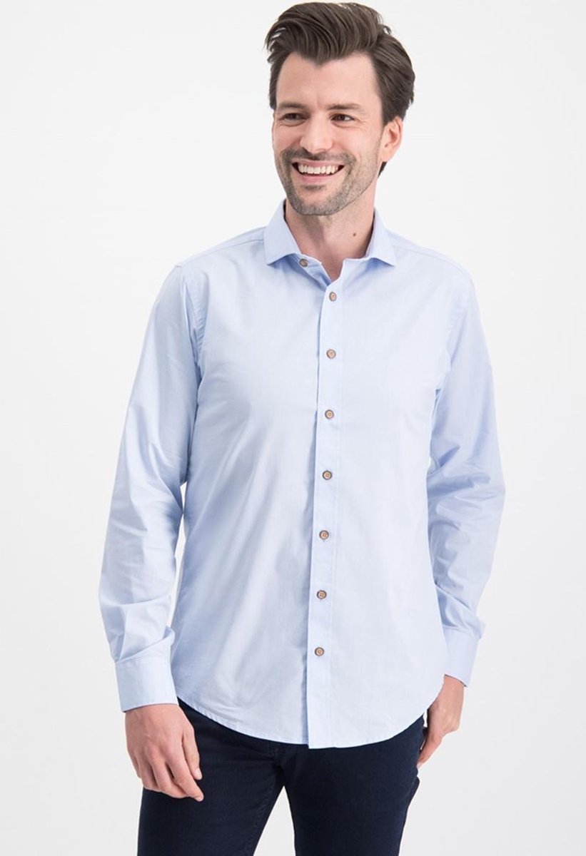 Shirt Solid Stretch Me 0103 Light Blue