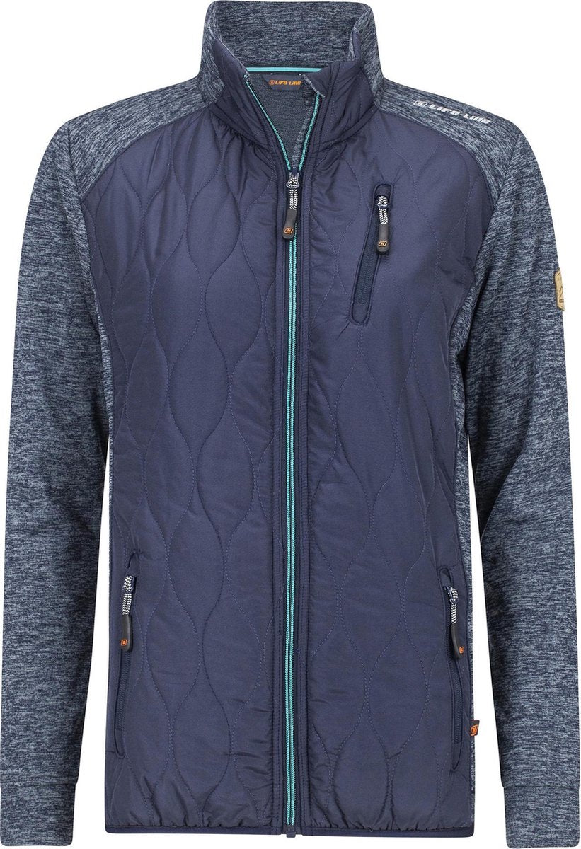 Tsalka Dames Fleece Vest in Navy melange