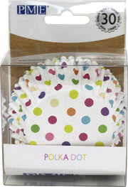 PME Cupcakevormpjes Gekleurde Stippen pk/30