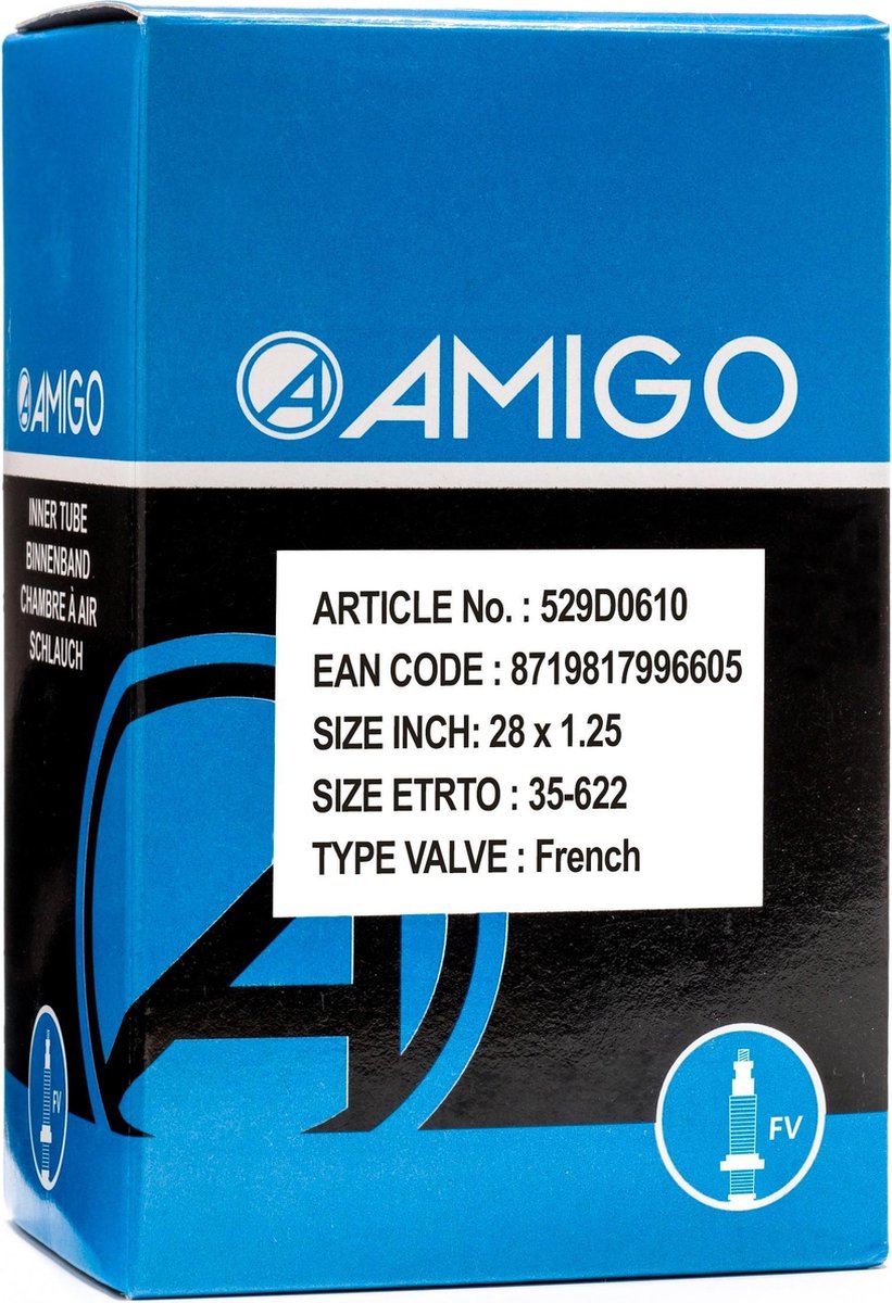 Amigo Binnenband - 28 inch - ETRTO 32-622 - Frans ventiel