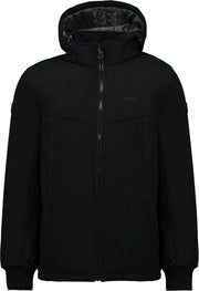 Kjelvik Doerak heren outdoor softshell jas - Zwart - Maat XXL - Winddicht - Ademend materiaal