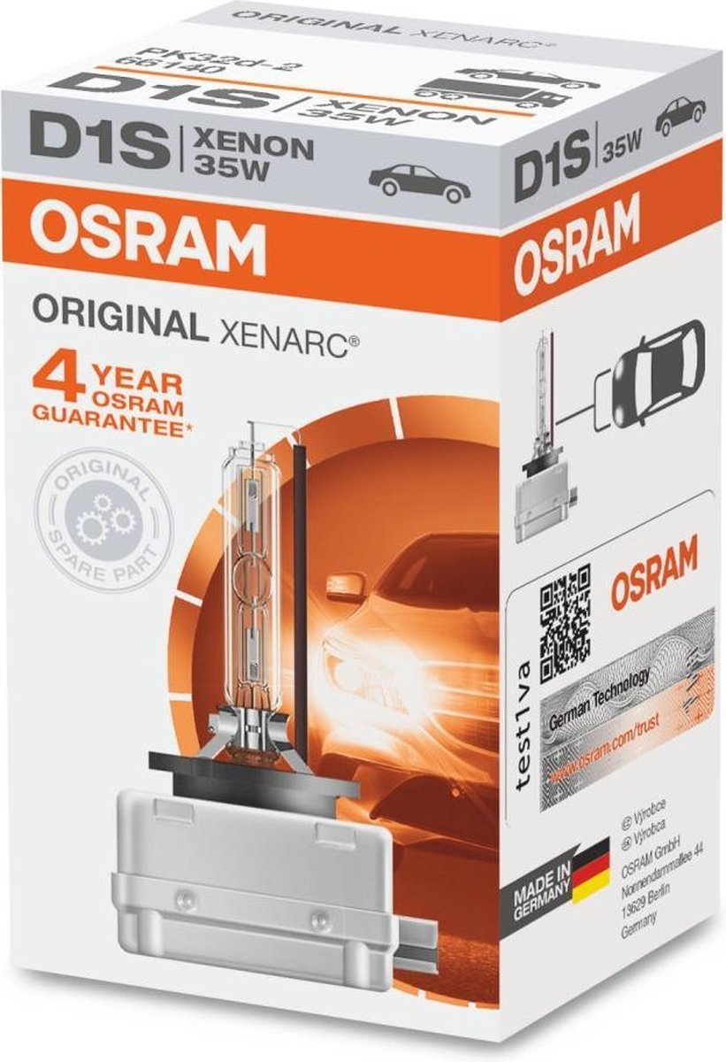 Osram Xenonlamp Original - D1s Autolamp - 4100K - 1 Stuk(s)