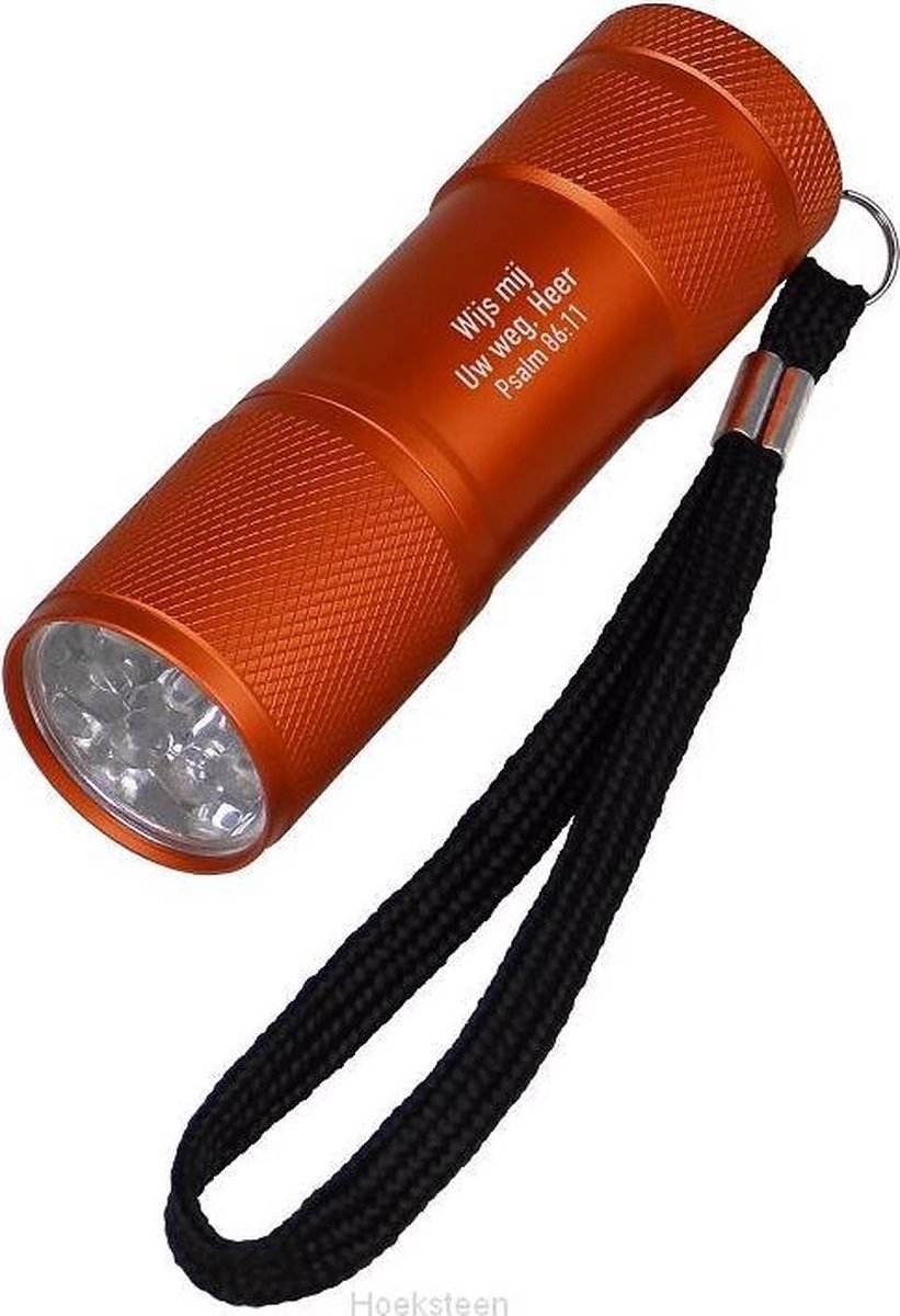 Zaklamp oranje wijs mij
