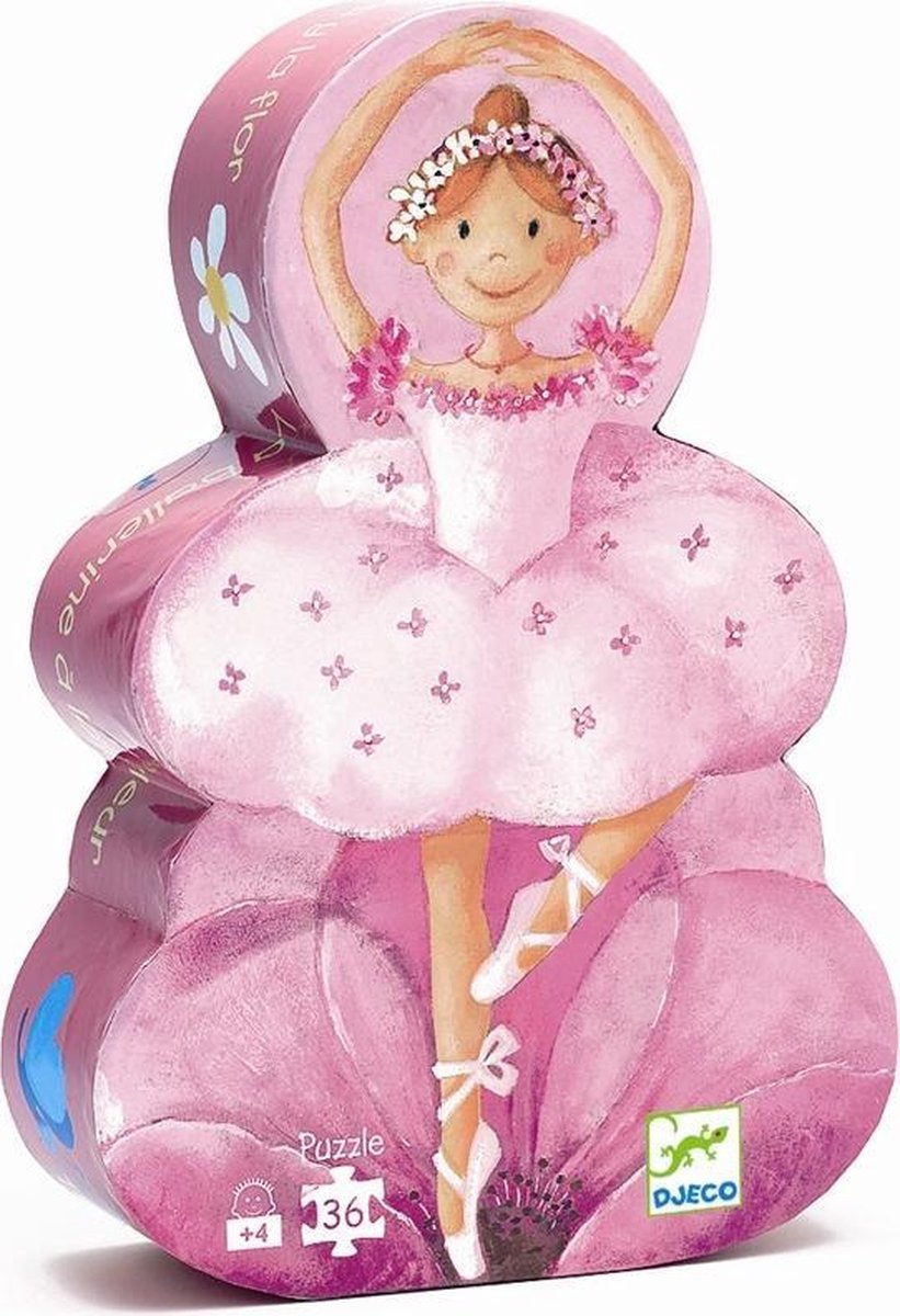 Djeco De ballerina met de bloem - 36 stukjes