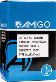Amigo Binnenband - 26 inch - ETRO 32-597 - Frans ventiel