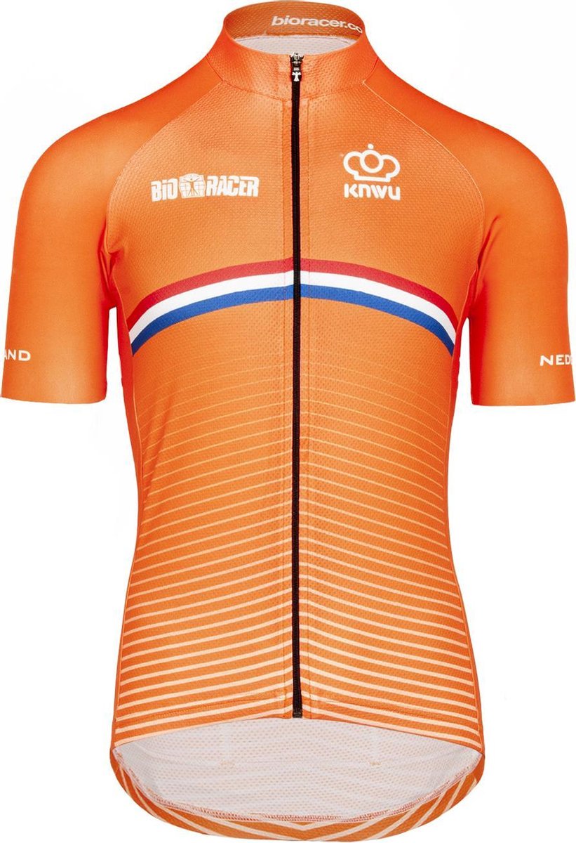Bioracer Officieel Team Nederland Fietsshirt - KNWU Oranje S