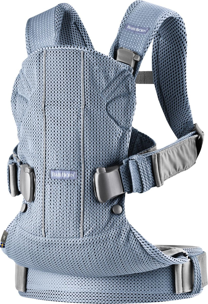BABYBJÖRN Draagzak One Air - Leiblauw 3D Mesh
