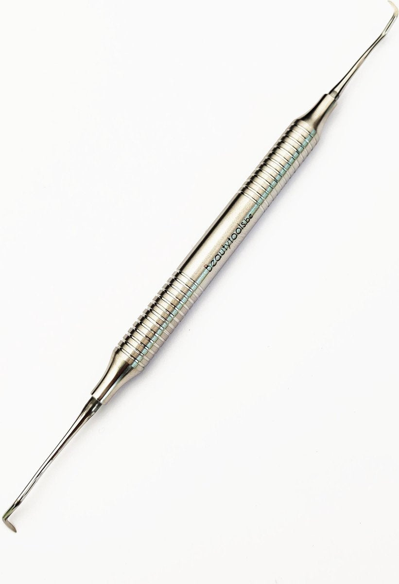 Beautytools Tandsteenhaakje/Tandsteenverwijderaar Holle Buis - (Dubbel) Korte Scherpe Punt (17.5 cm) - (DT-2458)