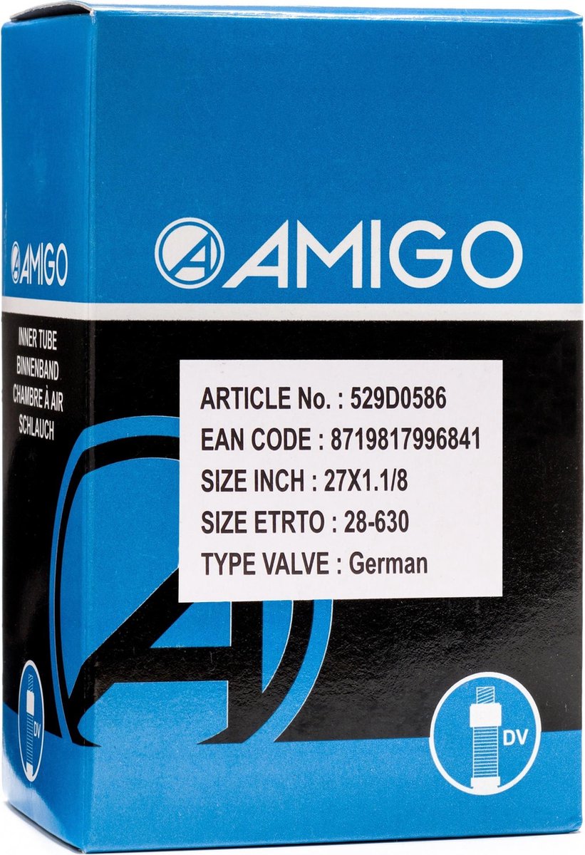 Amigo Binnenband - 27 inch - ETRTO 28-630 - Dunlop ventiel