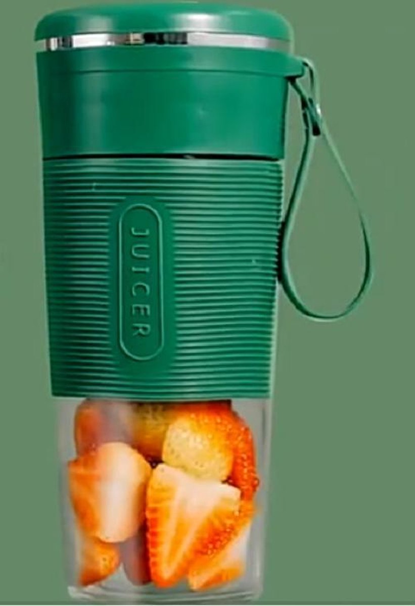 DMV Blender - Smoothiemaker groen - Mini blender - Blender to go - USB oplaadbaar - Blender Smoothie - Portable Blender - Smoothie mixer