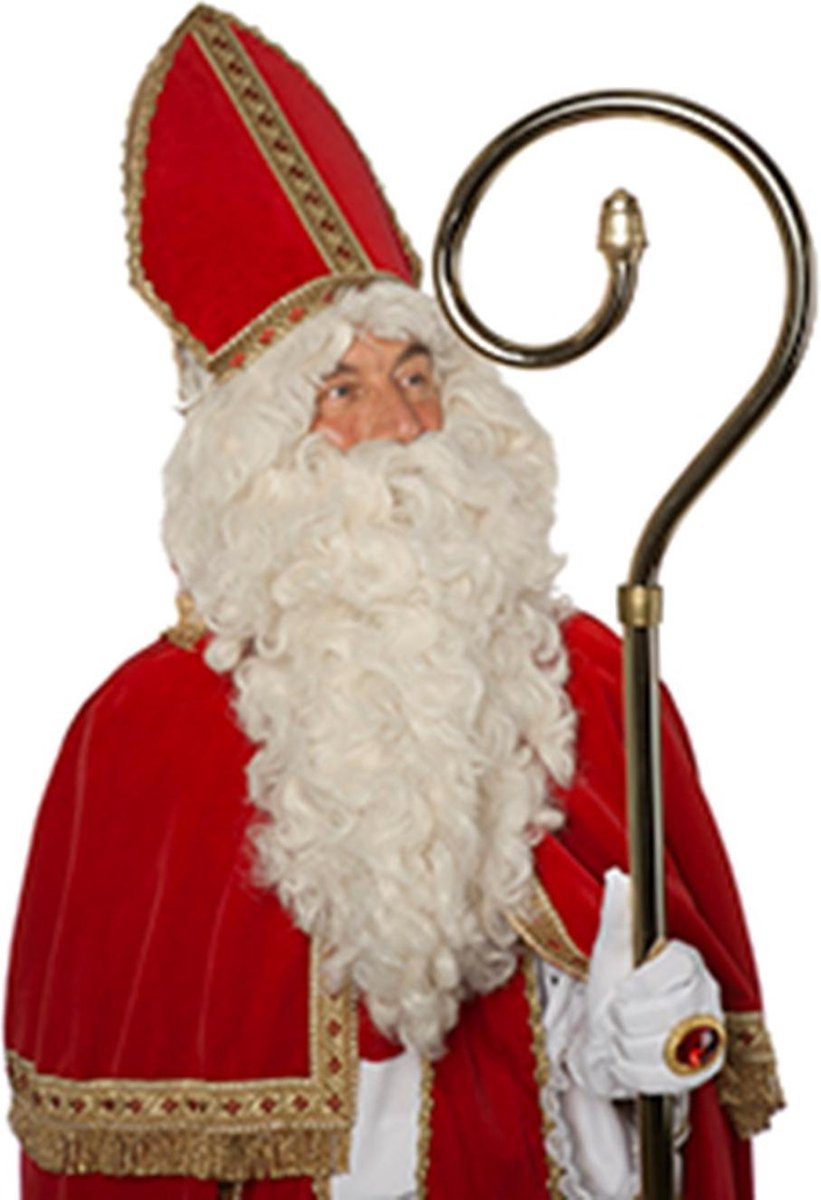 Baard en pruik sint ecru
