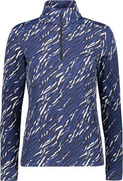 CMP CMP Sweat Skipulli Wintersportpully - Maat 38  - Vrouwen - blauw/wit/zwart