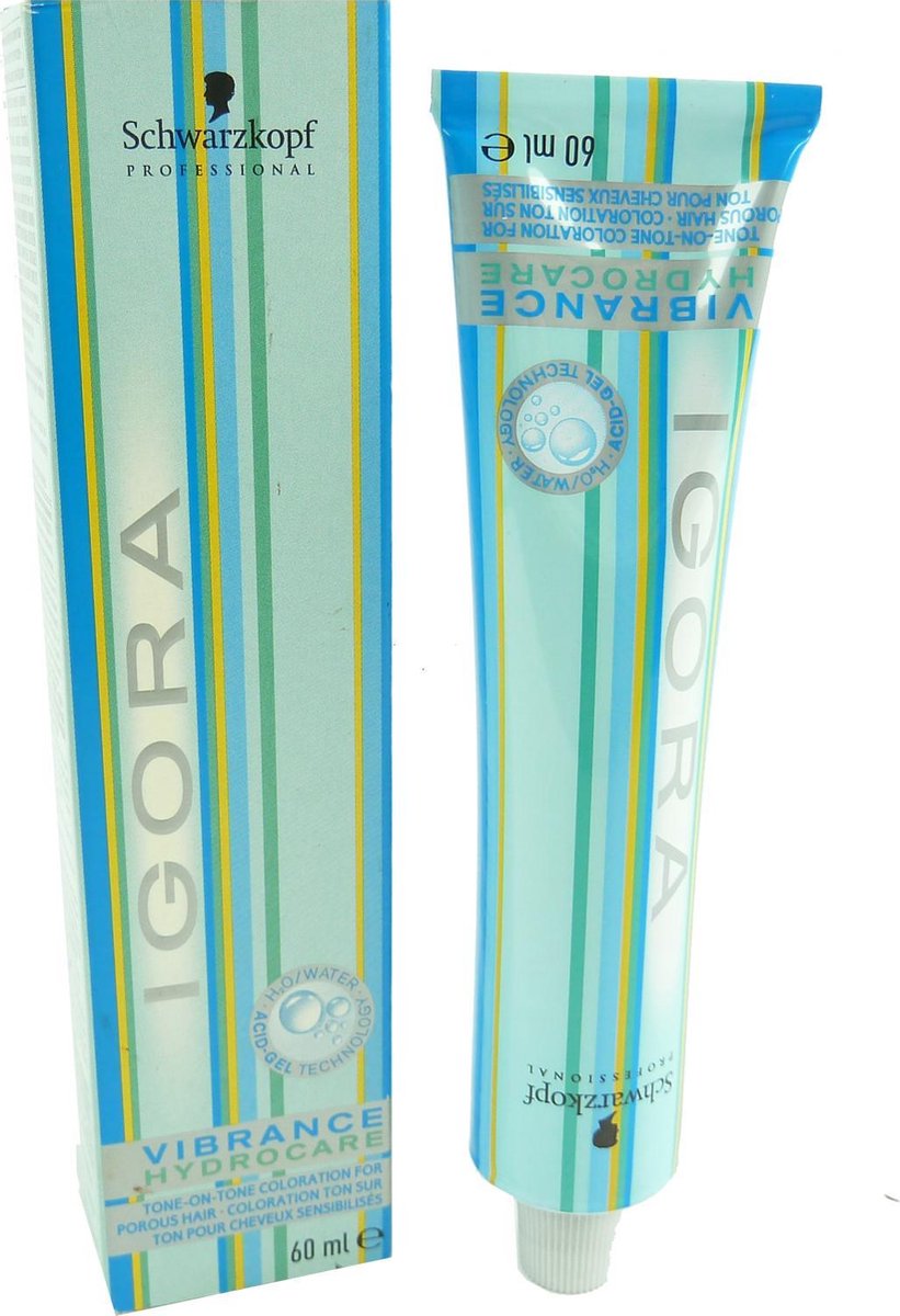 Schwarzkopf Igora Vibrance Hydrocare demi-permanente haarkleur - 60ml - 4-12 Mittelbraun CendrÃ© Asch