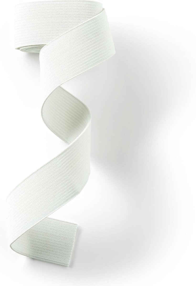Band-Elastiek - Wit - 1 meter - 25 mm dik