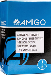 Amigo Binnenband - 20 inch - ETRTO 40-406 - Frans ventiel