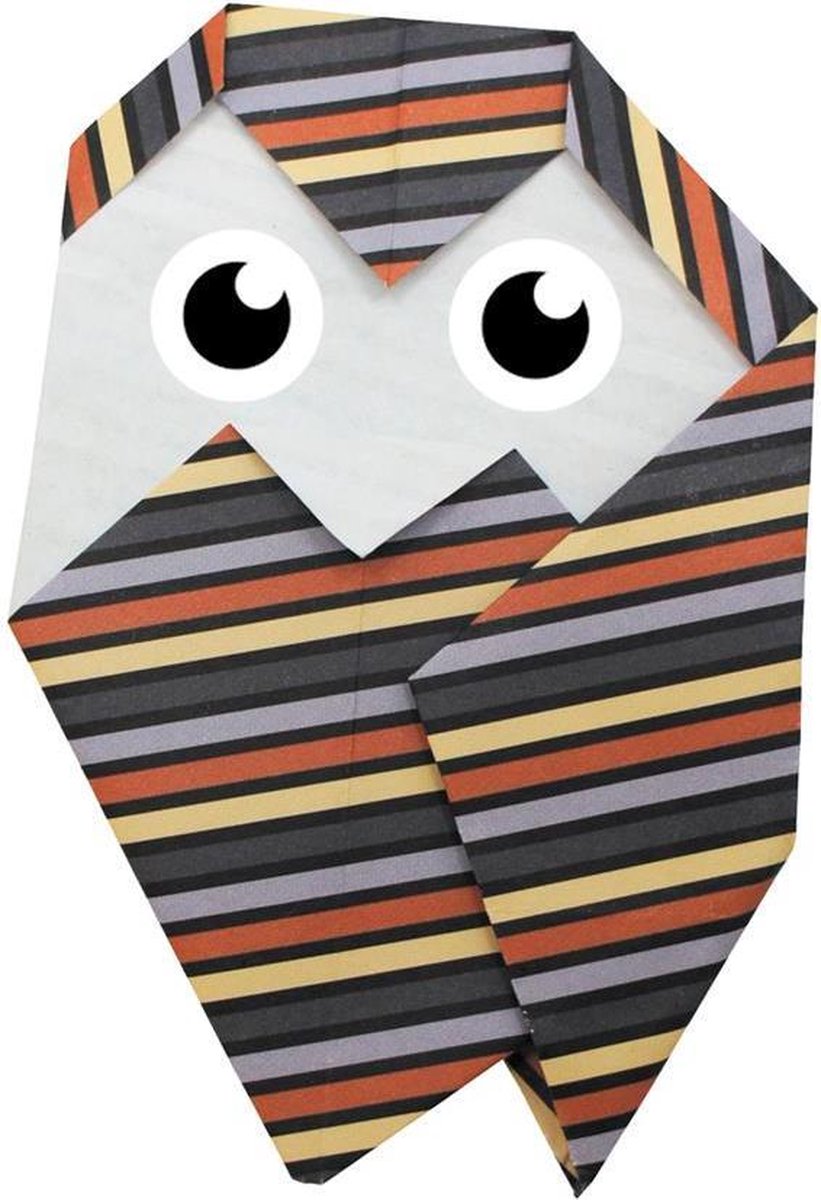 Fridolin Origami Uil Vouwen 15 X 15 Cm 20 Stuks Multicolor