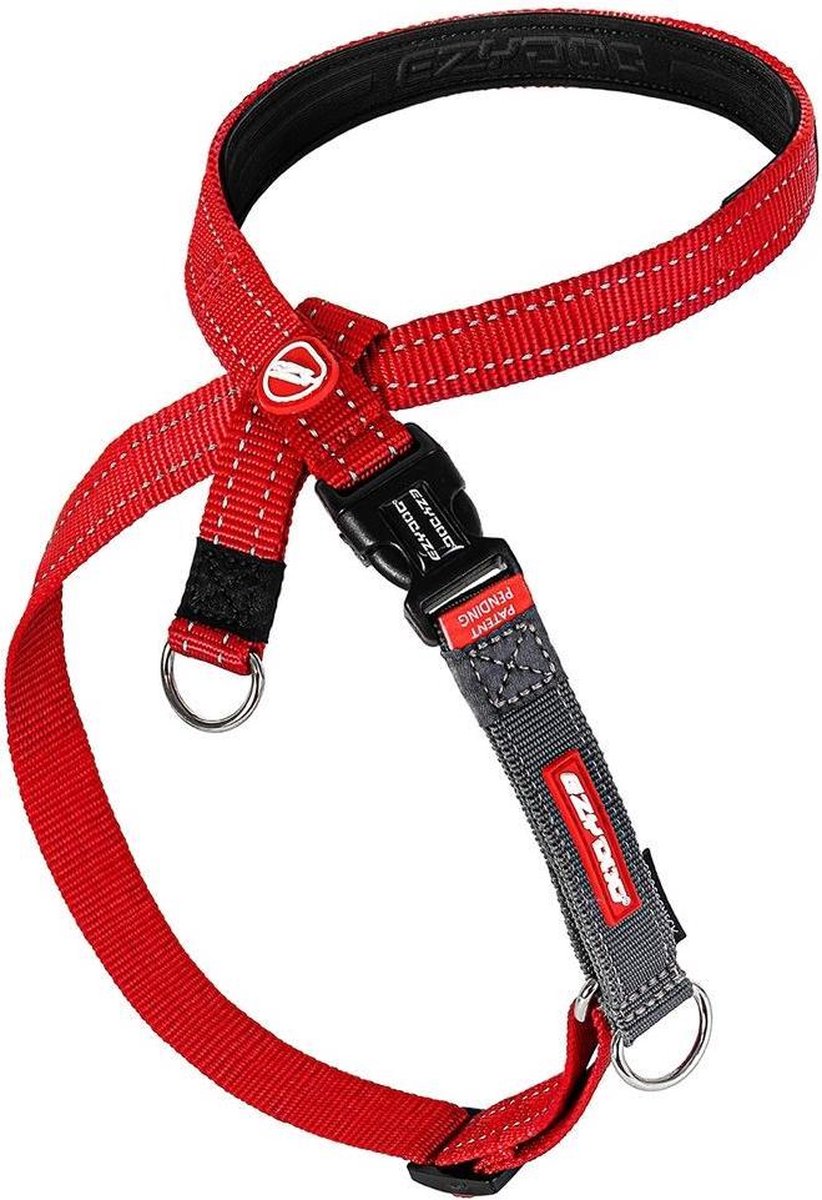 EzyDog Crosscheck Hondenharnas / tuig - M - Rood