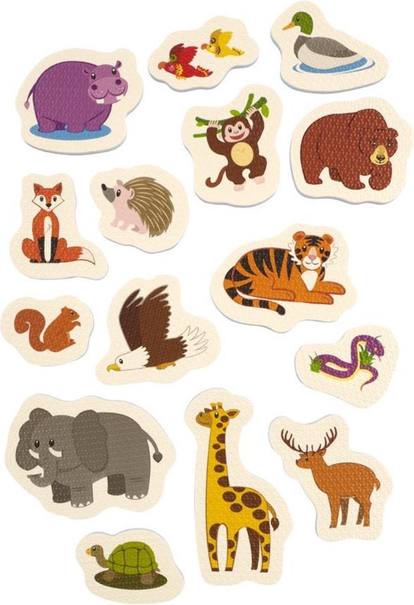 Badspeelgoed Foam Dieren - 15 stuks