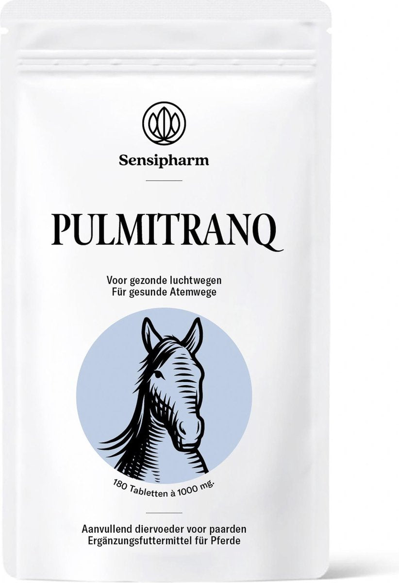 Sensipharm Pulmitranq Paard - Longen & Luchtwegen Voedingssupplement COPD & Dampigheid - 180 Tabletten à 1000 mg