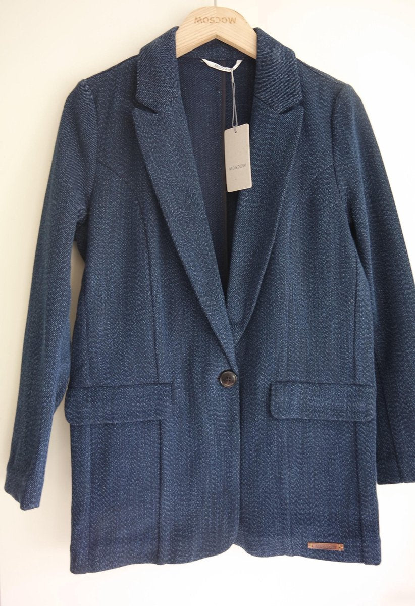 Moscow - Colbert - Blazer - Kleur Blauw - Maat L