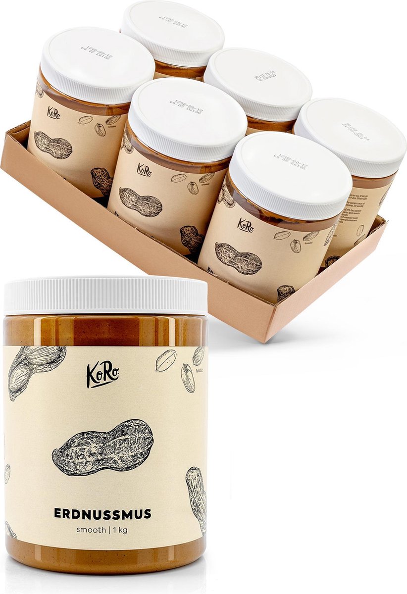 KoRo | Pindakaas 6 x 1 kg