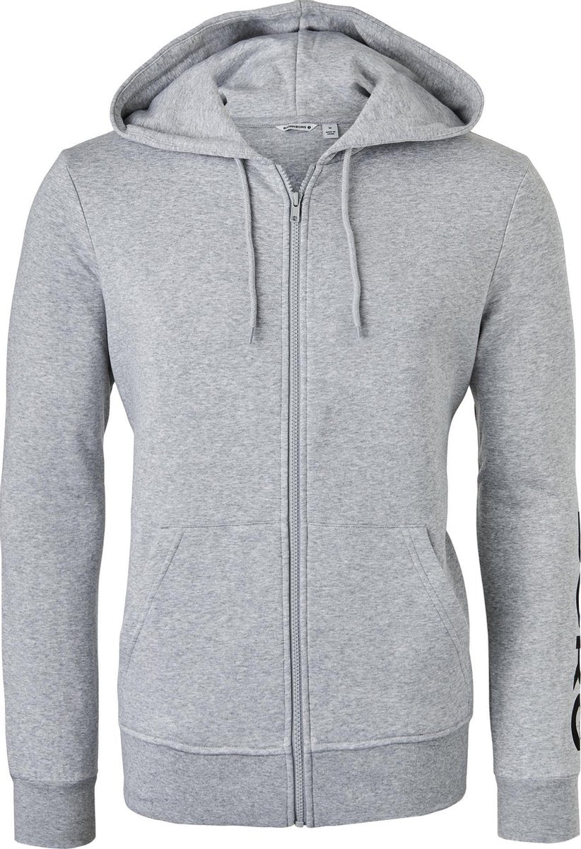 Björn Borg hoodie jacket sweatvest (dik) - grijs -  Maat: L